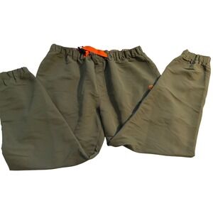 Realtree Fishing Cargo Joggers Gorpcore Olive Green Integrated Belt‎ XL